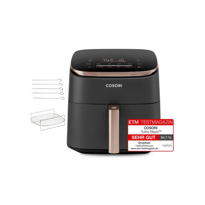 COSORI TurboBlaze™ 6.0-Liter Air Fryer with DC Motor & Accessories